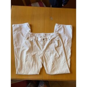 LOFT Original Boot Corduroy‎ Pants Cream Women Size 10T
